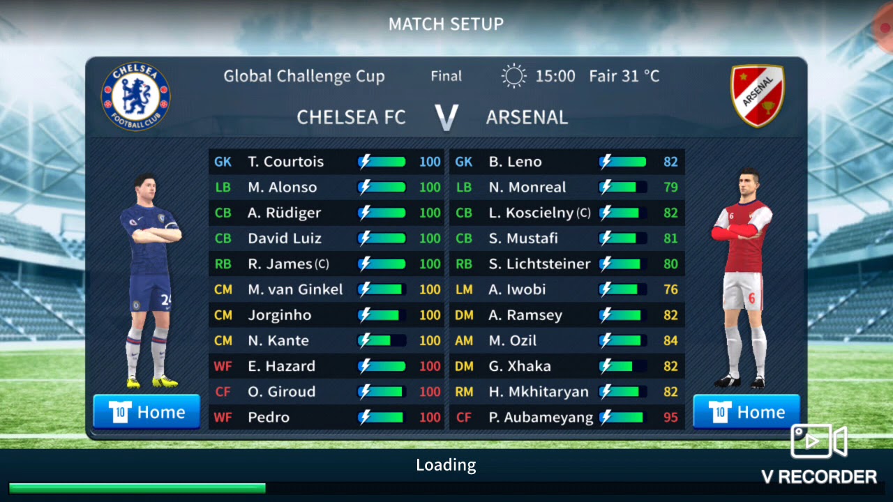 Chelsea vs arsenal 6 - 1 Dls19 - YouTube