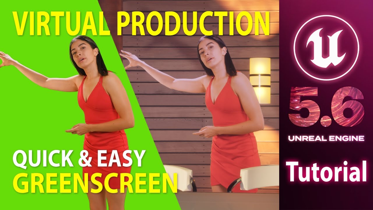 Unreal Engine 5.6 – How To Add Greenscreen Footage – Tutorial