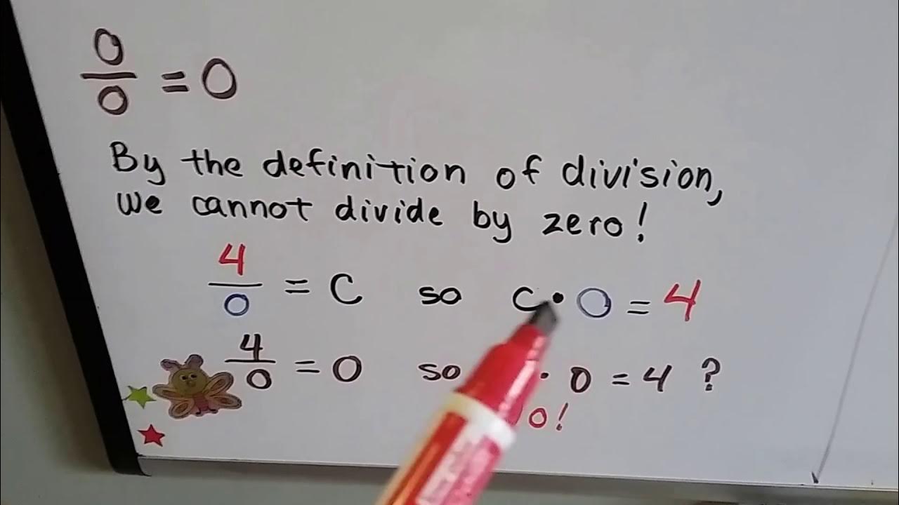 Algebra II 1.2c, Division and Zero as undefined YouTube
