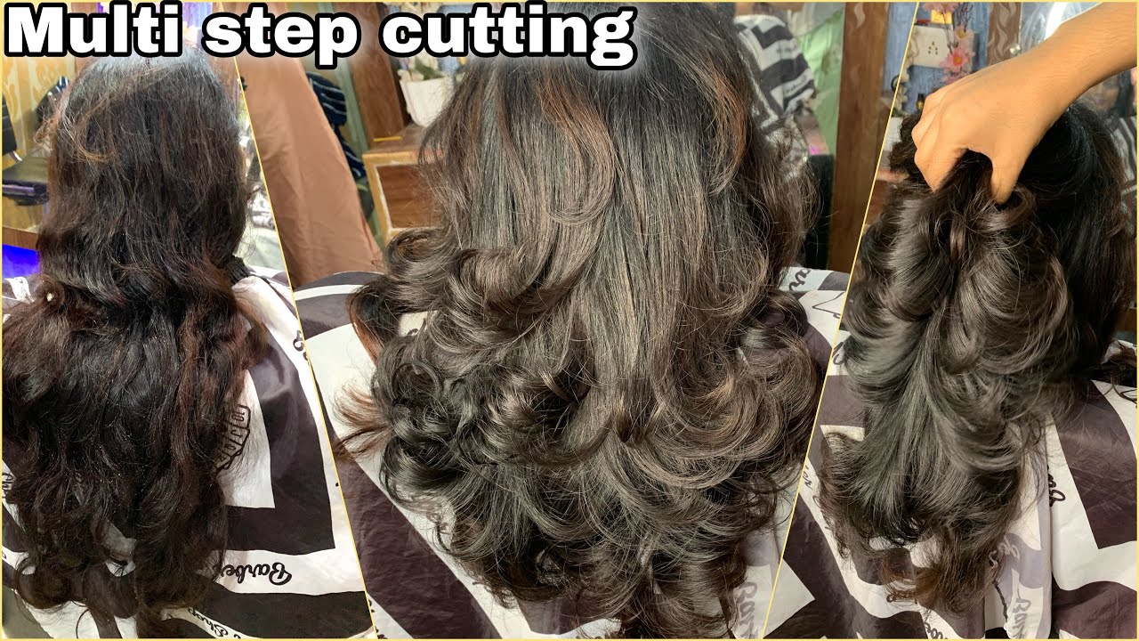 Multi step hair cutting | multi step with layer cut / haircut ...