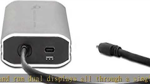 OWC USB-C to Dual HDMI 4K Display Adapter with DISPLAYLINK for Apple M1 Mac or Any Mac or PC with U