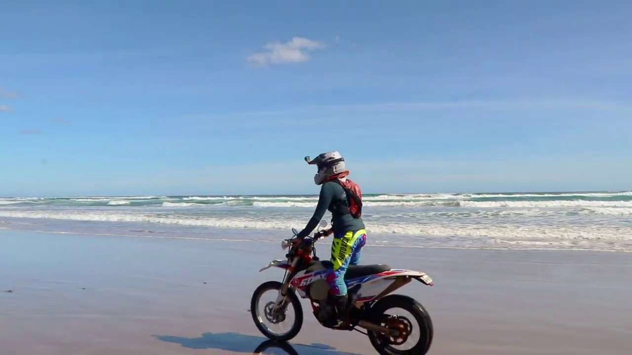 Motorbike riding Arthur Beach Track Tasmania YouTube