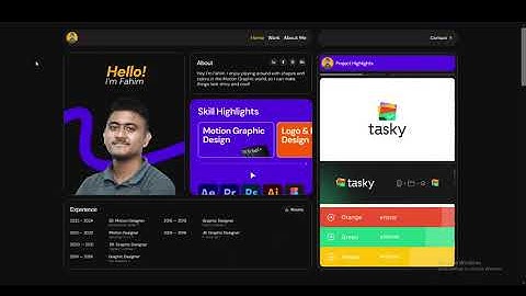 Portfolio Website For Freelancer - Php , Laravel , Livewire, SQL