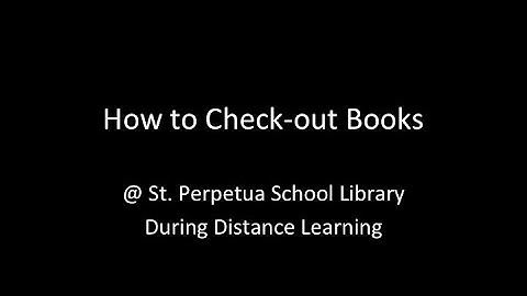 How to Check out Library Books