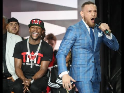 Conor McGregor taunts Floyd Mayweather over domestic abuse conviction by  wearing CJ Watson Golden State Warriors jersey