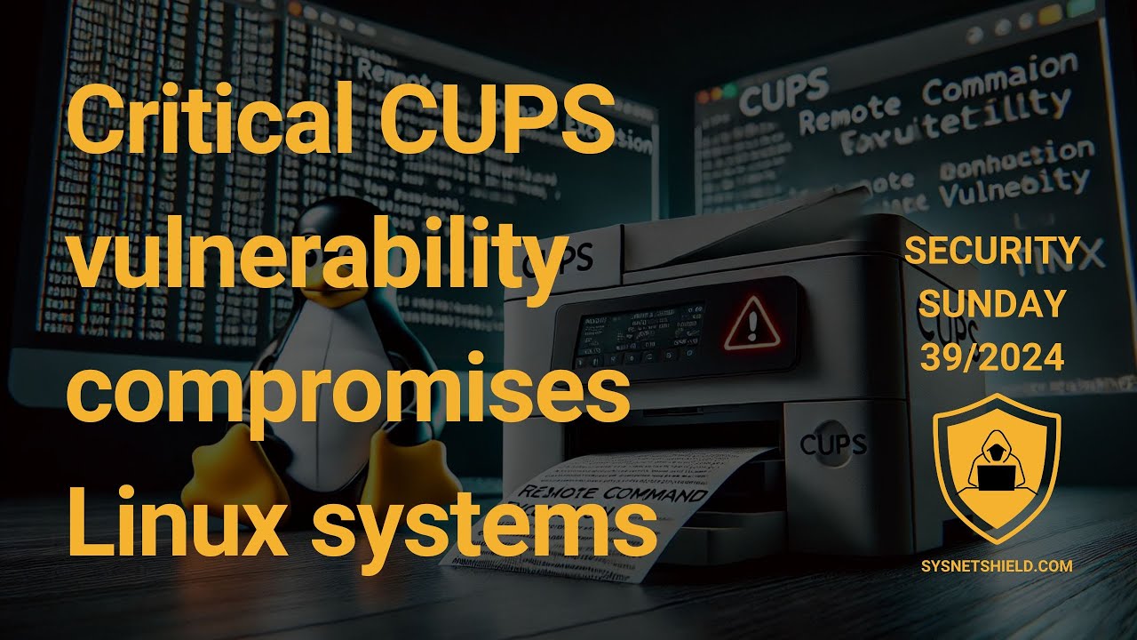 Critical CUPS vulnerability compromises Linux systems #cybersecurity ...