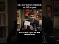 DOLLOR WILL REACH ₹150 SOON ! #rajshamani #motivation #ytshorts #podcastclips #dollar #indianrupee