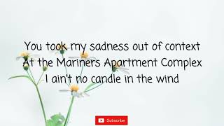 Marriners Apartment Complex - Lana Del Rey (Lyric Video)