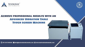 Advanced Vibration Tester Touch Screen Machine - Testronix Ultra Model