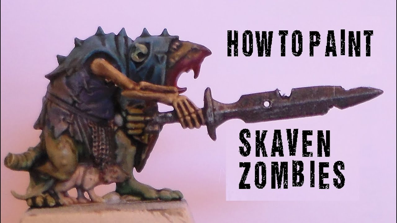 Skaven zombie painting tutorial YouTube