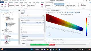 Simulation in Comsol Multiphysics: Electric current (easy example - copper conductor)