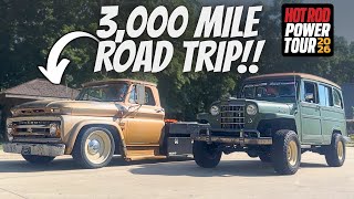 3,000+ Miles in TWO Chassis-Swapped Trucks – What Could Go Wrong? (Hot Rod Power Tour 2026)