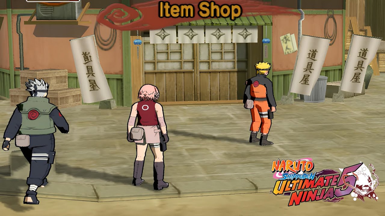 O inicio de Gameplay - Naruto Shippuden: Ultimate Ninja 5 Episódio 1