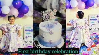🎂 Our Baby Girl Turns ONE! | First Birthday Celebration, Cake Cutting & Cute Moments ❤️