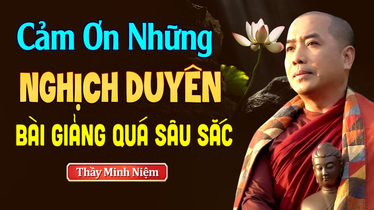 CẢM ƠN NHỮNG NGHỊCH DUYÊN - Bài Giảng Quá Sâu Sắc | Thầy Minh Niệm