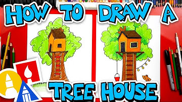 How To Draw A Treehouse