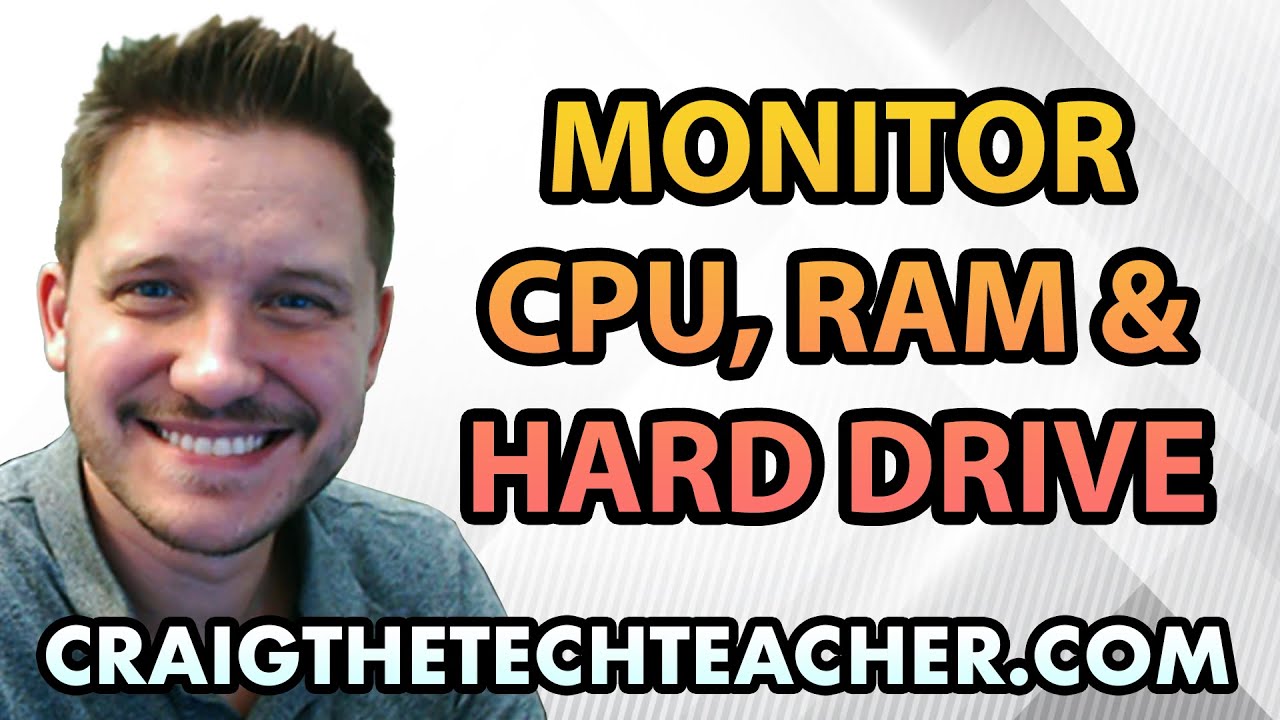 How To Monitor Your CPU, RAM And Hard Drive In Windows 7 - YouTube