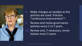 Best Practices for Creating Board Governance Policies | Great Boards – Module 4, Lesson 4