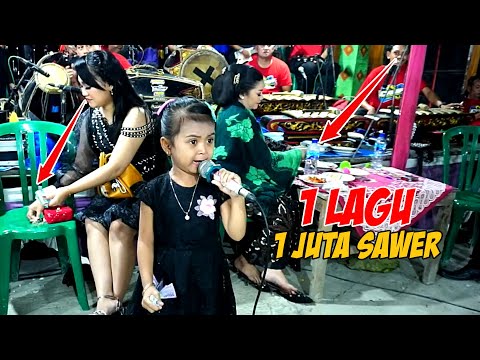 Amara Anak Kecil yang baru viral menyanyi satu lagu 1juta saweran