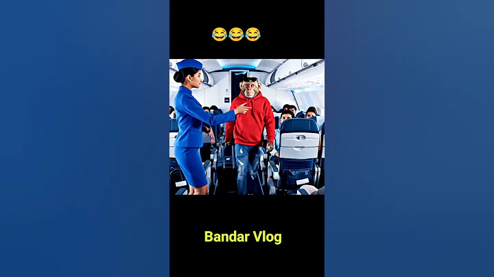 Bandar ko airhostess rok diya hai😱 Bandar vlogger #Bablu #Aivlog #monkeyvlog #ViralAivlog #shorts