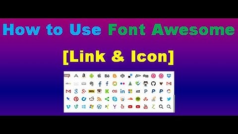 Font awesome link & icons use in Html/CSS/Bootstrap| Easy way 2021
