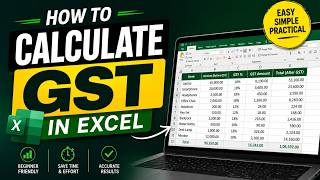 How to Calculate GST in Excel | GST Formula in Excel with Examples | GST Add &amp; Remove GST