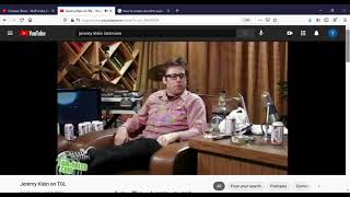 funny Jeremy Klein interview