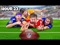 Playing kill the man with the football for 24 hours straight