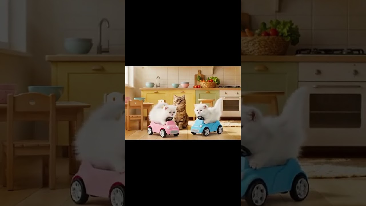 Cute Cat with her lovely kittens 🐈| 