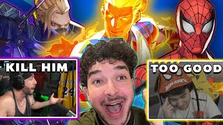 I SMOKED the RANK 1 hawkeye and RANK 3 spidey with MY HUMAN TORCH in marvel rivals!