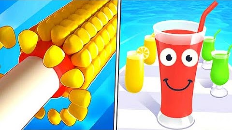 Juice Run Vs Cut Corn - All level Gameplay Walkthrough Android iOS
