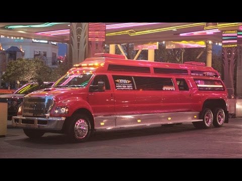 WORLDS BIGGEST LIMOs HUMMER FORD F-650 LAS VEGAS PARTY TRUCK
