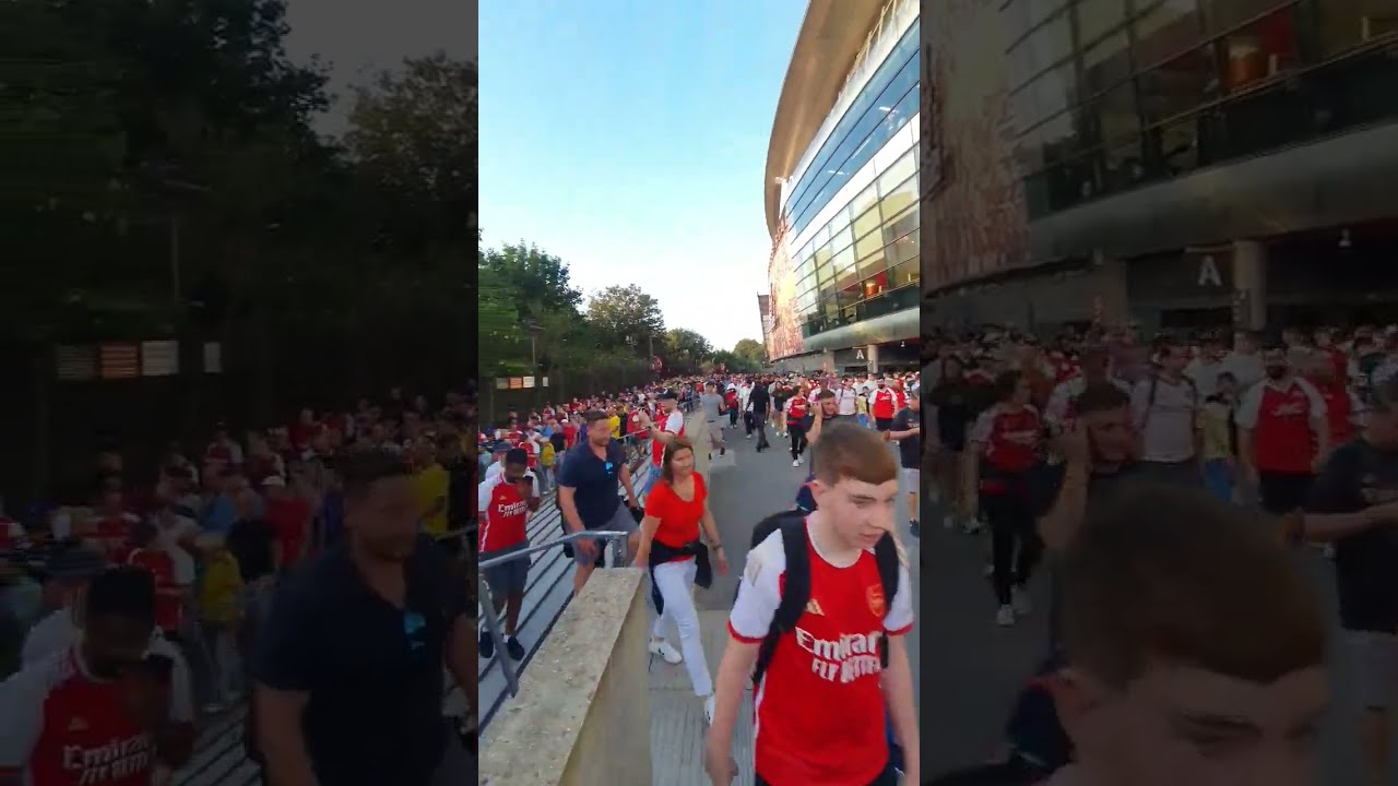 Jubilant Fans Leaving The Emirates Arsenal 3 Man United 1 03 09 23 Singwhenyourwinning Coyg