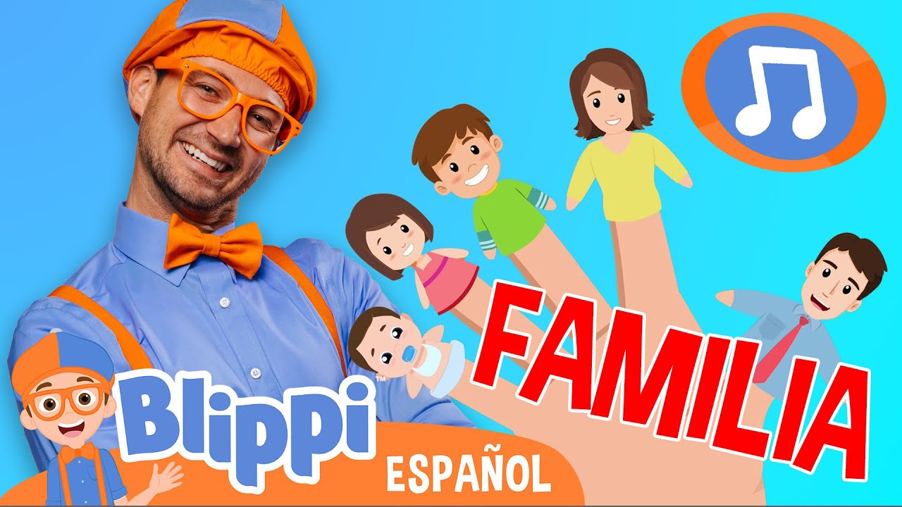 La Familia de los Cinco Dedos 🎵 Blippi Español - Canciones para niños (compilación de 20 minutos)