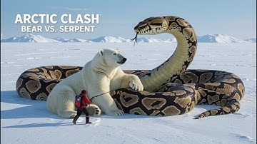 Brave Rescue Team Saves Polar Bear from a Giant Python in the Frozen Desert ❄️🐍