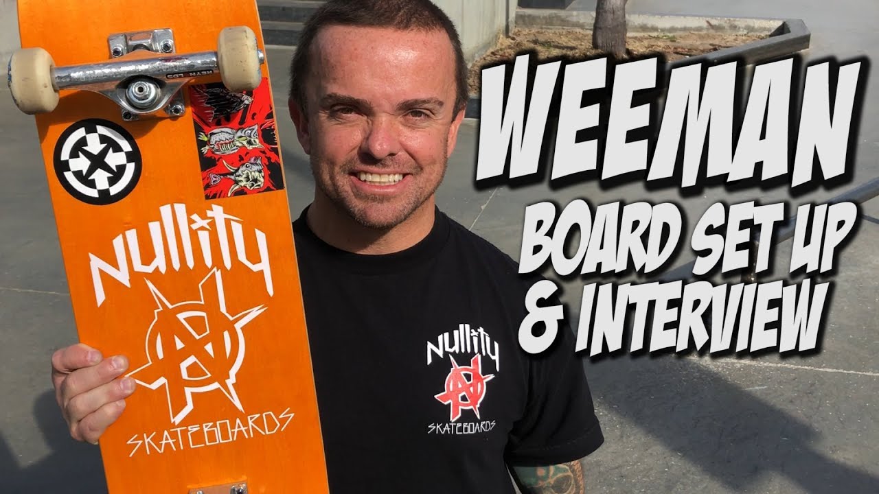 WEE MAN SKATE BOARD SET UP AND INTERVIEW !!! NKA VIDS