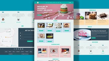 Responsive Bakery Website | Complete Frontend with HTML, CSS, JS