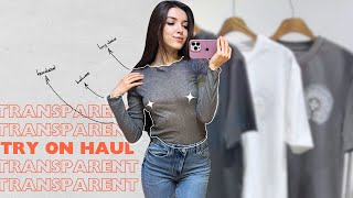 [4K] Exclusive Try on Haul | See-Through Outfits with Rita