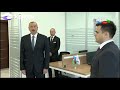Prezident İlham Əliyev Abşeron Logistika Mərkəzinin açılışında