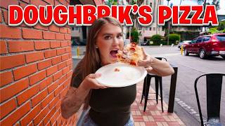 Trying David Dobrik's Doughbricks Pizza! Honest Review