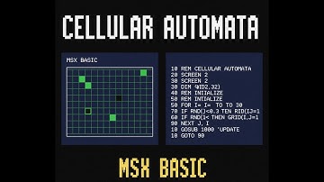 Implementing cellular automata in 8-bit BASIC - BASIC Hacking - 17 #BASICHacking #MSX