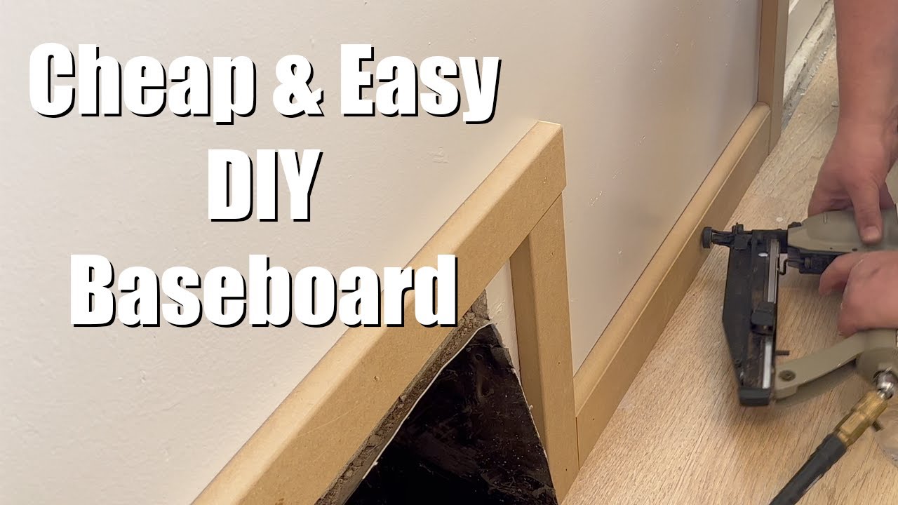 How to Make Cheap 💰& Easy DIY Baseboard MDF YouTube