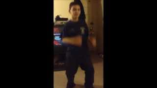 Little boy dancing to Michael Jackson