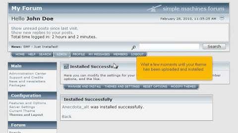 Tutorial: How to manage and install themes in SMF | LayerOnline Web Hosting