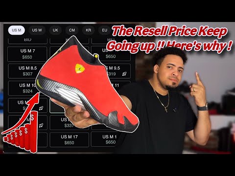 This Is Why Jordan 14 Ferrari Resell Value Going Up ! 📈