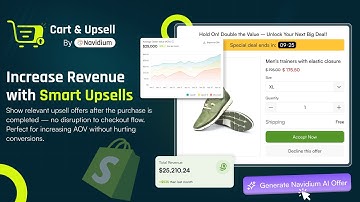 Cart & Upsell By Navidium for Shopify | AI-Powered Ultimate Shopify Upsell App