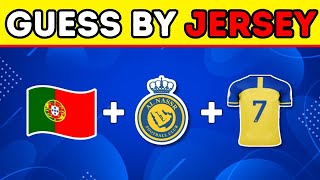 Guess The Player From Jersey + Nationlity  + Club | Ronaldo, Messi, Neymar, Mbappe , Haaland