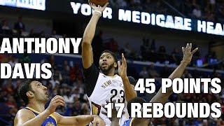 Anthony Davis Stays Hot; Puts Up 45 and 17 in Loss