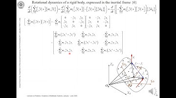 Video lecture IV   Rigid body dynamics: Rotational motion expressed in the inertial frame