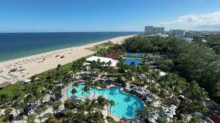 Marriott Fort Lauderdale - Harbor Beach Resort & Spa | Partial Oceanview 2 Queen Room Tour